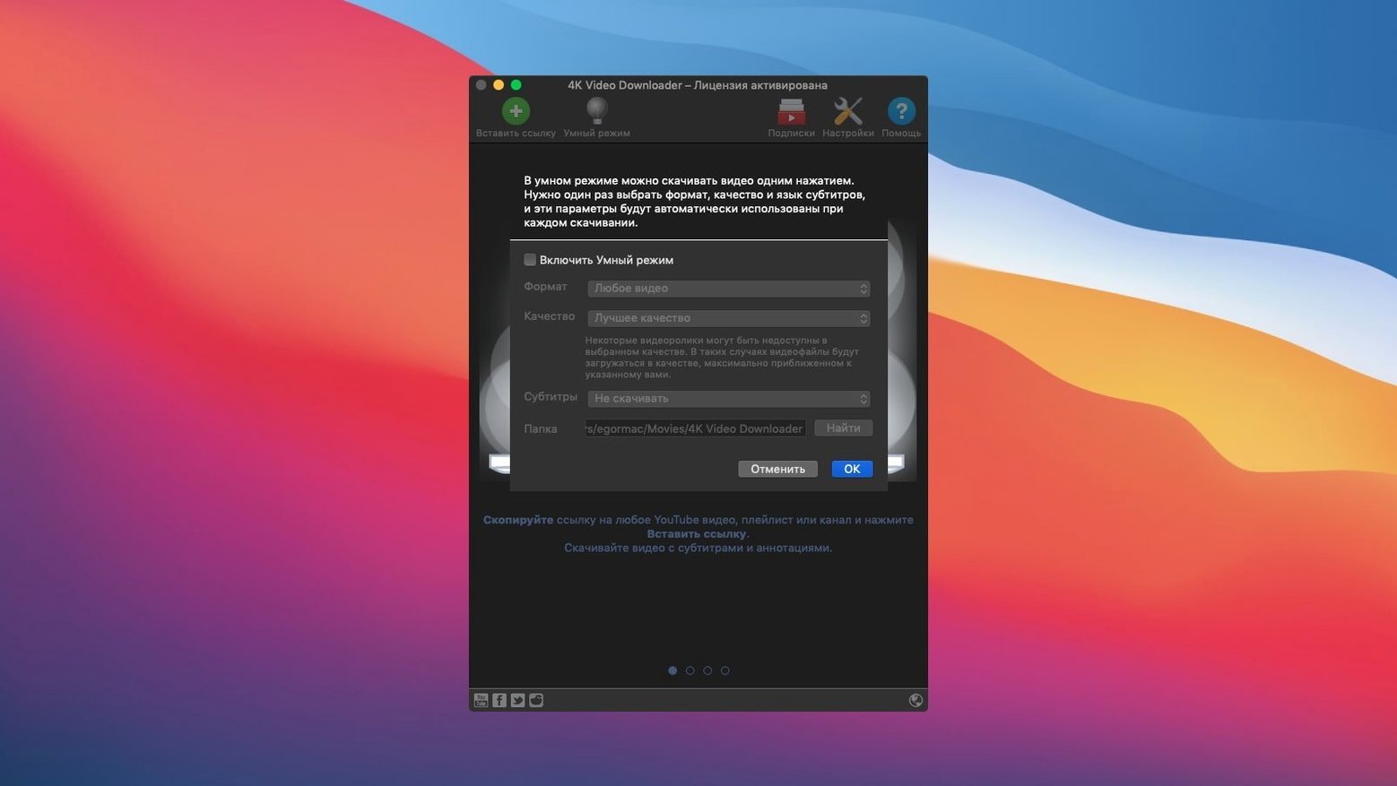 4K Video Downloader — picture 2 4K Video Downloader settings, screen 2