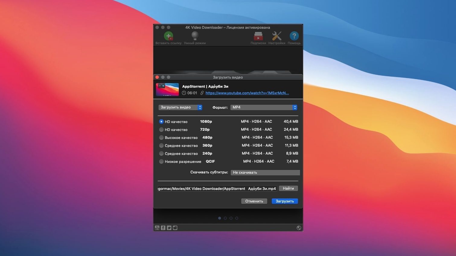 4K Video Downloader — picture 3 4K Video Downloader settings, screen 3