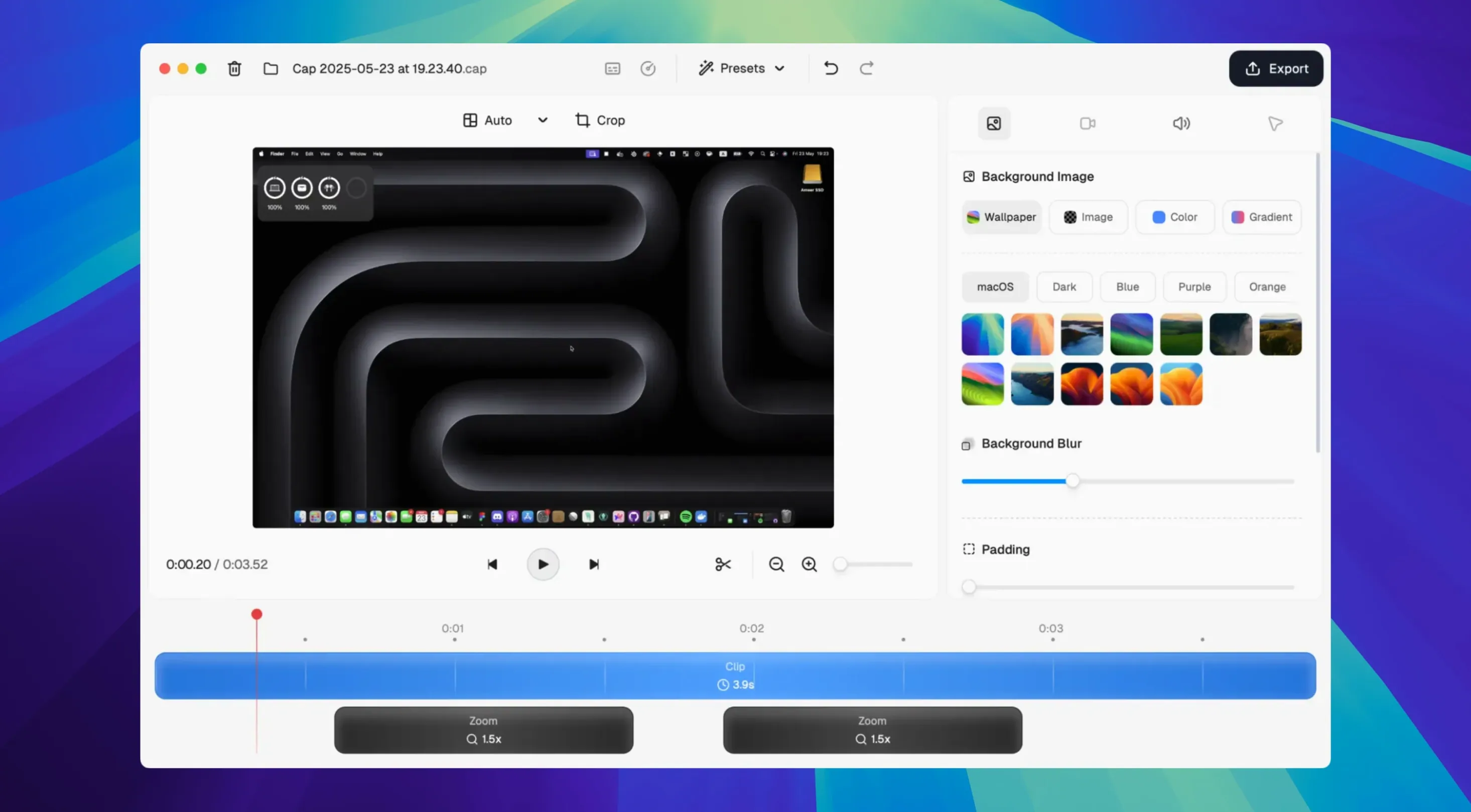 Cap Pro — picture 1 Main window of Cap Pro (cap pro crack mac)