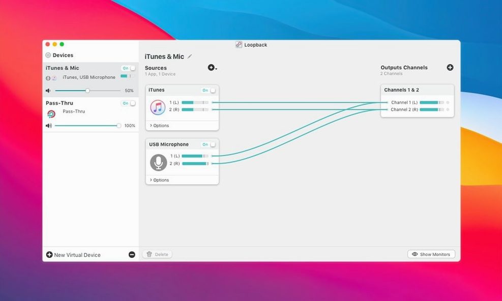 Loopback — picture 2 Loopback settings, screen 2