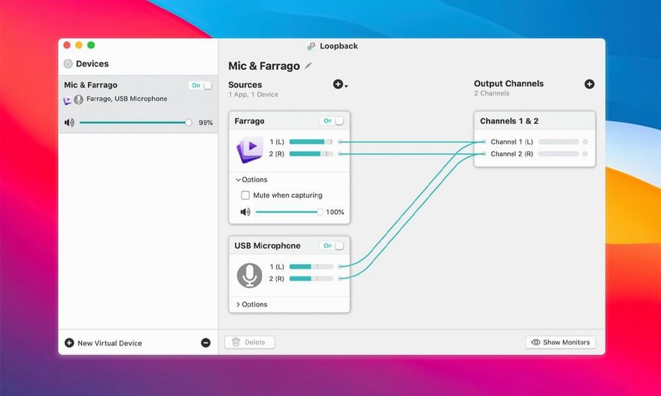 Loopback — picture 3 Loopback settings, screen 3
