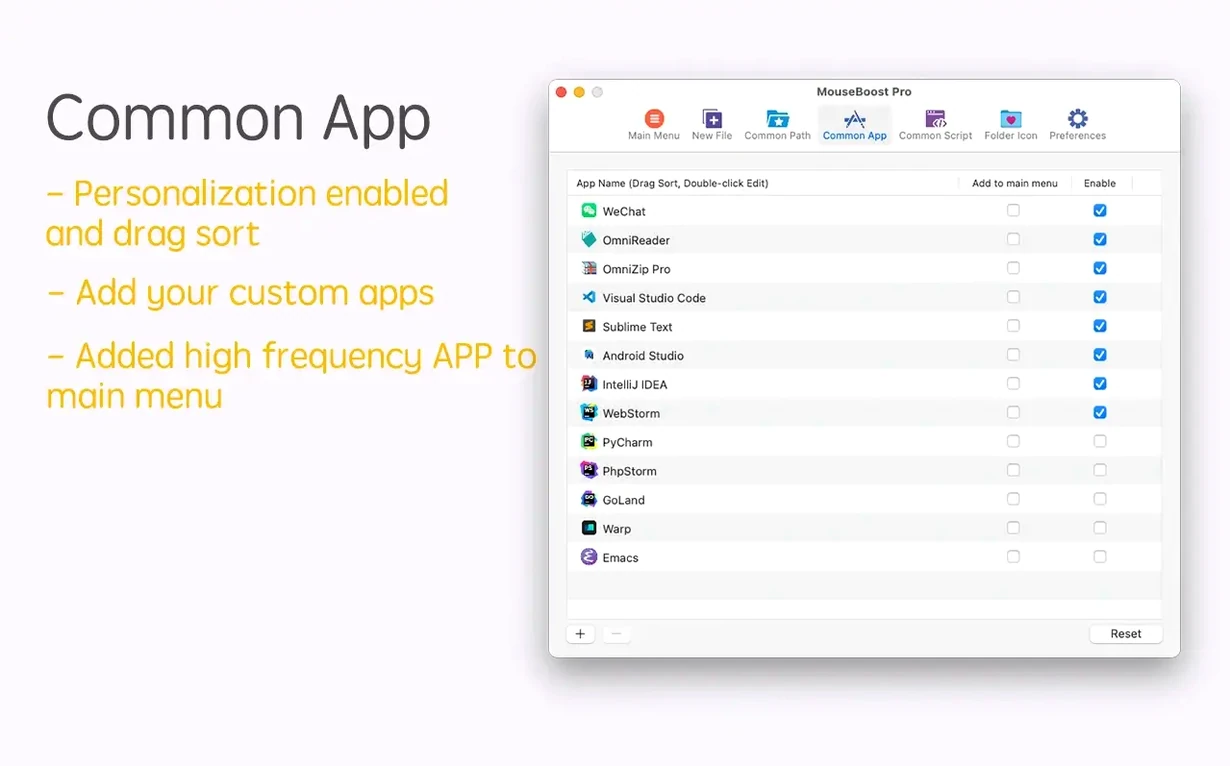 MouseBoost Pro — picture 5 MouseBoost Pro settings, screen 5