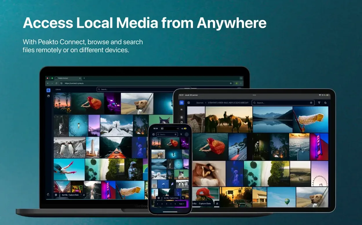 Peakto – Al Media Organizer preview image 7 Peakto – Al Media Organizer editor, view 7