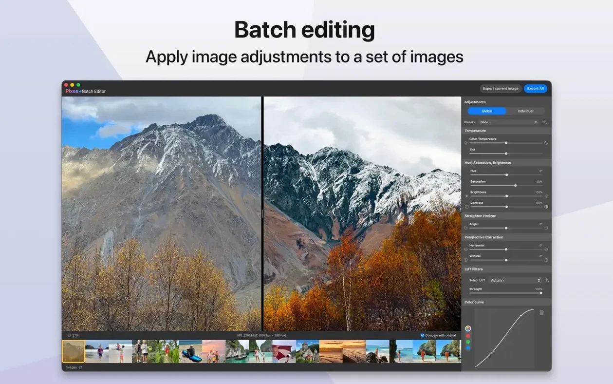 Pixea Plus preview image 3 Pixea Plus editor, view 3