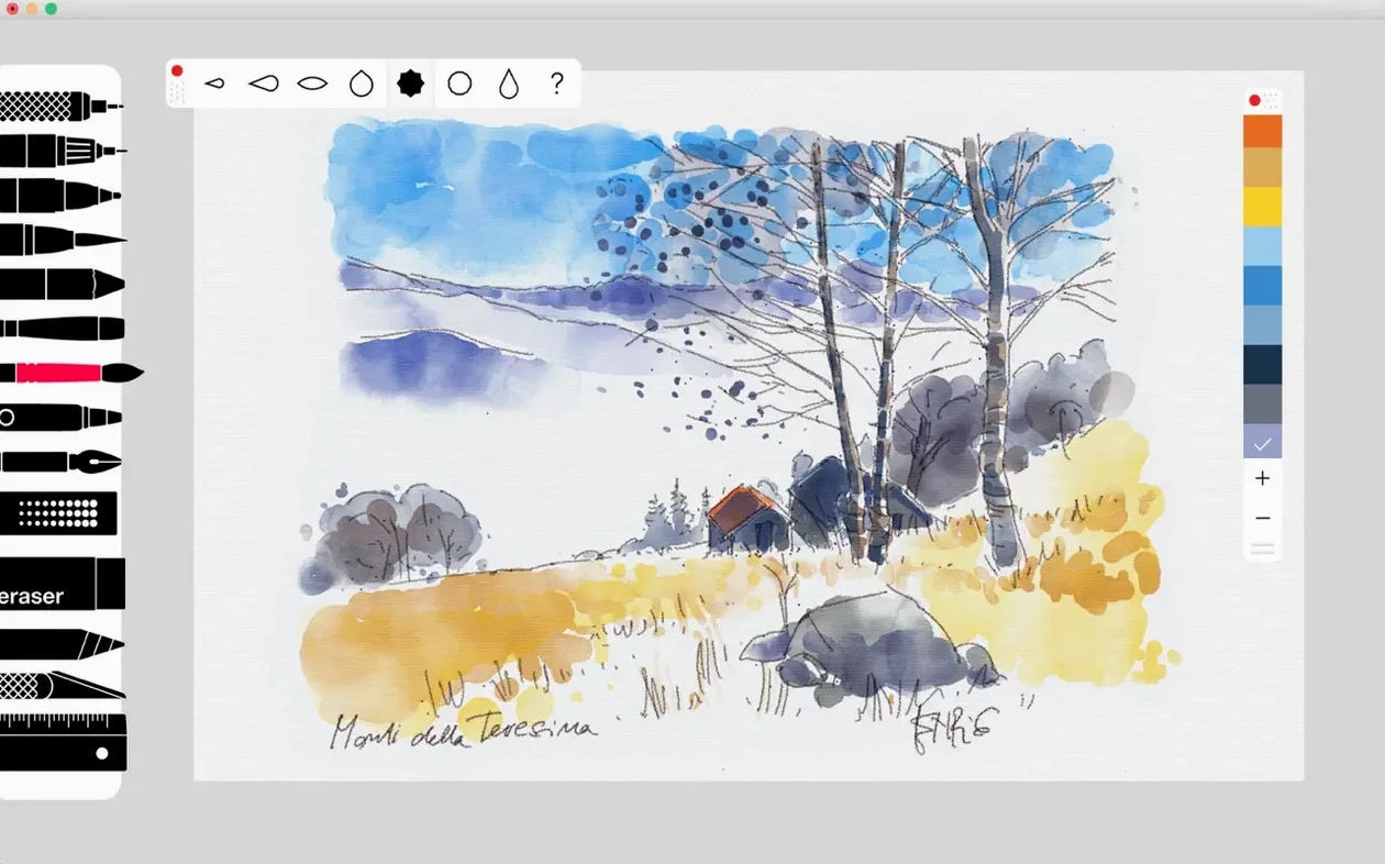 Tayasui Sketches Pro — picture 2 Tayasui Sketches Pro settings, screen 2