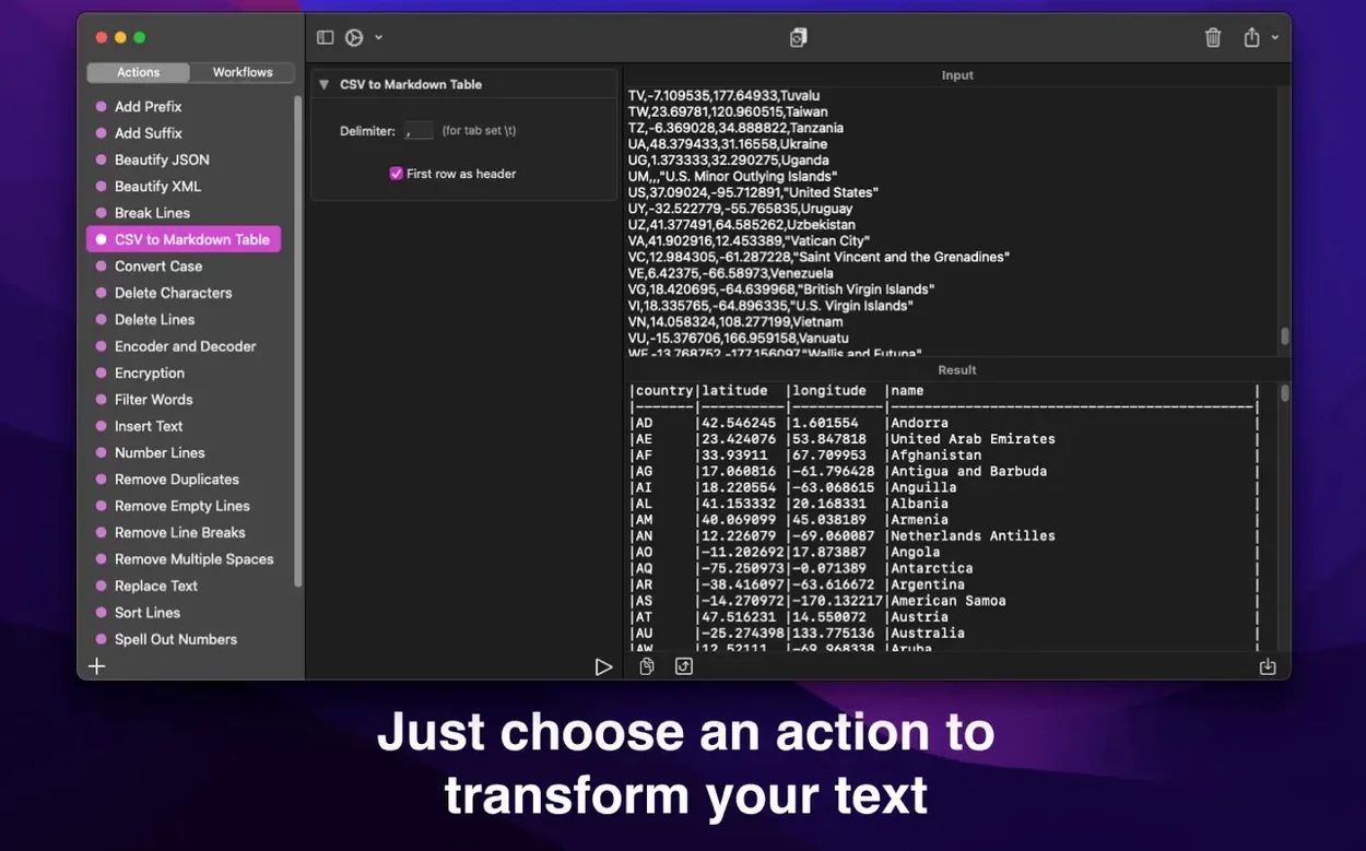 Text Workflow preview image 4 Text Workflow editor, view 4