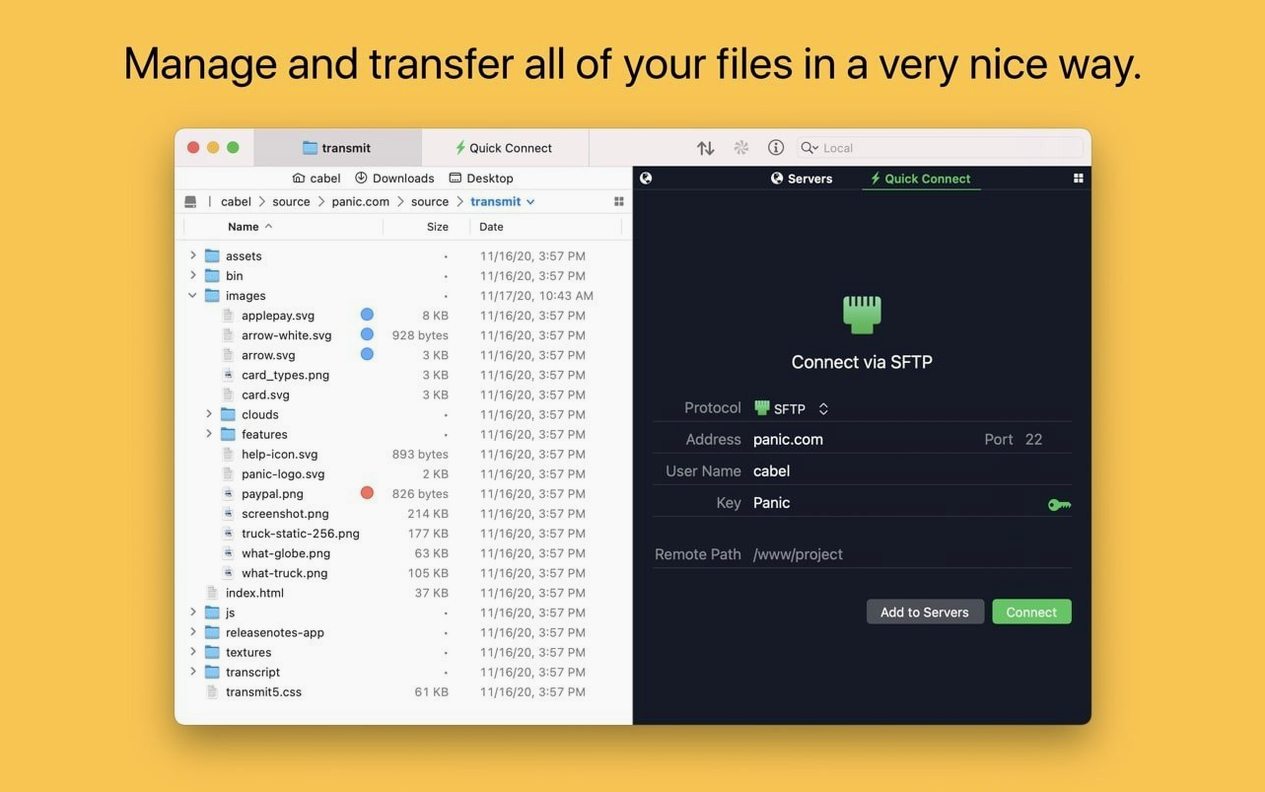Transmit preview image 1 Main window of Transmit (transmit free)
