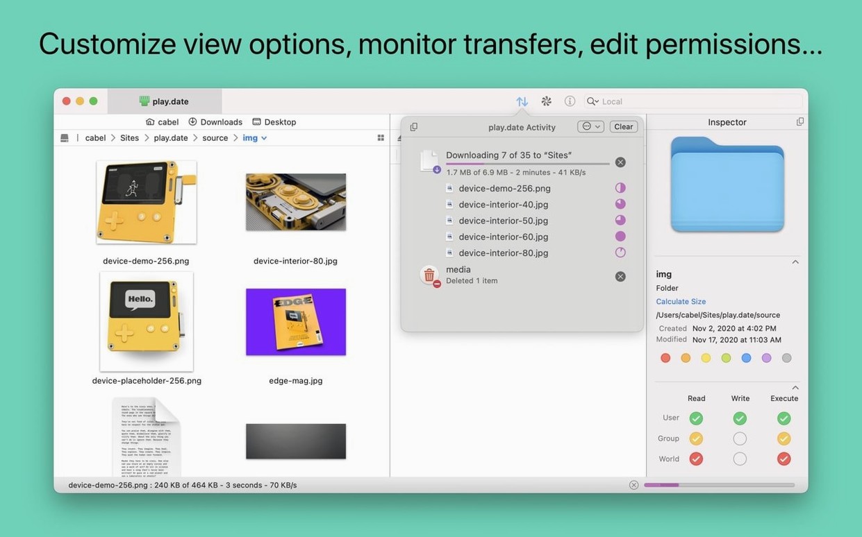 Transmit preview image 2 Transmit editor, view 2