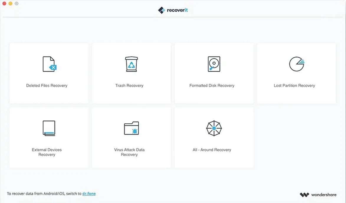 Wondershare Recoverit preview image 1 wondershare recoverit for mac at a glance